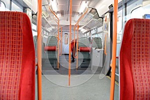 Interior of a railway carriage