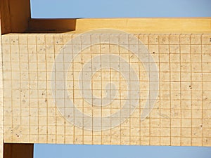 Interior of Rama Yantra - an Astronomical Instrument at Observatory, Jantar Mantar, Jaipur, Rajasthan, India