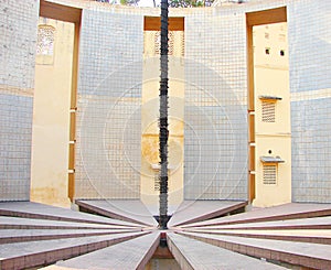 Interior of Rama Yantra - an Astronomical Instrument at Observatory, Jantar Mantar, Jaipur, Rajasthan, India photo