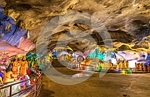 Interior of the Ramayana Cave at Batu Caves complex, Kuala Lumpur, Malaysia photo