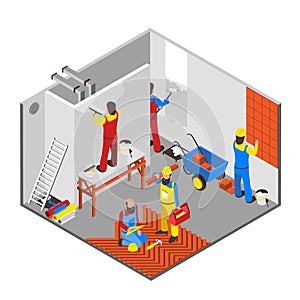 Interior Redecoration Composition