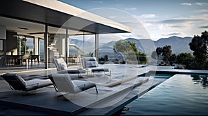 interior render house background