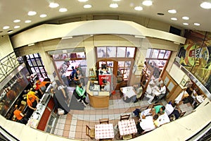 Interior of a restautant in athens