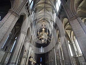 Interior rheims cathedral france photo