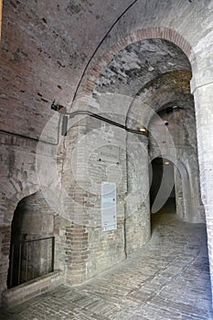 Interior of Rocca Paolina, Perugia