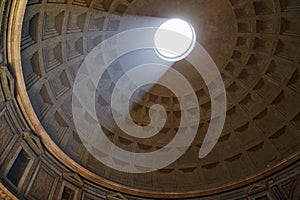 Interior of the Roman pantheon