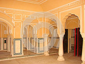 Interior Room of Hawa Mahal Palace, Jaipur, Rajasthan, India