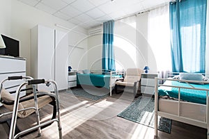 The interior room of a nursing home