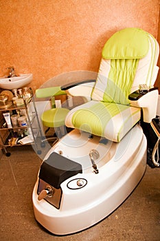 Interior of a room for pedicure