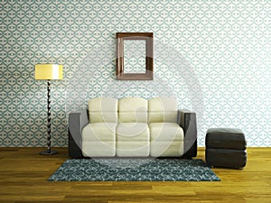 Interior room with sofa