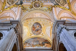 Interior of Royal Palace of Madrid, Spain
