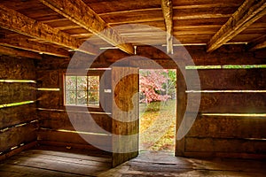 Interior of Rustic Cabin