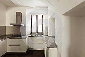 Interior rustic house, kitchen