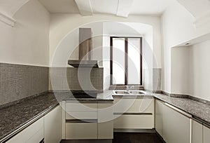 Interior rustic house, kitchen