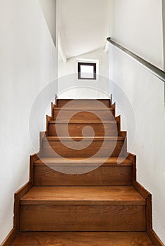 Interior rustic house, staircase