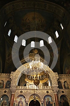 Interior of Cathedral, Sofia, Bulgaria