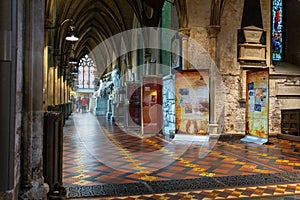 Interior of Saint Patrick Cathedral in Dublin, Ireland