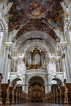 Interior of the Saint Paulinus Church in Trier, Germany