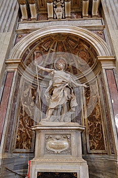Interior of the Saint Peter`s Basilica in the Vatican