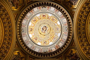 Interior of saint Stephen Basilica, Budapest