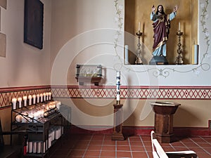 Interior, San Carlos Cathedral, Monterey, California
