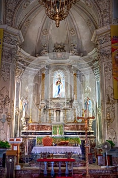 Interior San Giuseppe church, Taormina, Sicily