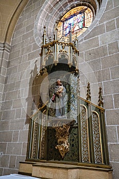 Interior of San Miguel church in Jerez de la Frontera in Andalusia, Spain