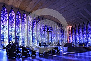 Interior of The Sanctuary of Dom Bosco