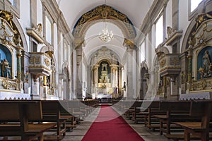 Interior of the Sanctuary of Nosa SeÃ±ora da Peneda in Portugal