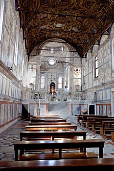 Interior Santa Maria dei Miracoli, Venice, Italy photo