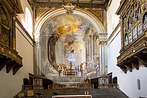 Interior of Santa Maria della Scala church, Siena, Italy