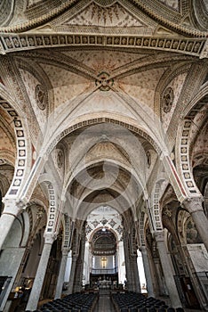 Interior of Santa Maria delle Grazie in Milan