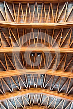 The interior of the Santa Rosa de Lima Church, in Lince, Peru