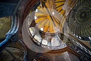 Interior of Santa Sofia in Istanbul