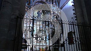 Interior of Santiago de Compostela cathedra