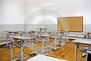 Interior of secondary classroom