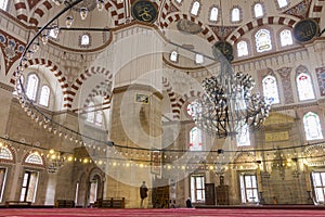 The interior of the Sehzade Mosque in Istanbul photo