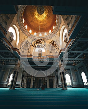 interior of Sendayan Mosque malaysia