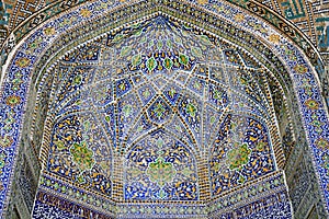 Interior of Sherdor Madrasah in Samarkand