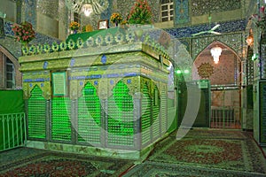 Interior of Shia mosque in Yazd photo