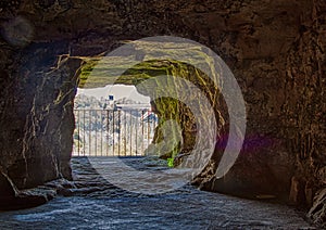 Interior shot of the Casemates de la PÃ©trusse in Luxembourg