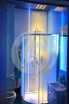 The interior of the shower