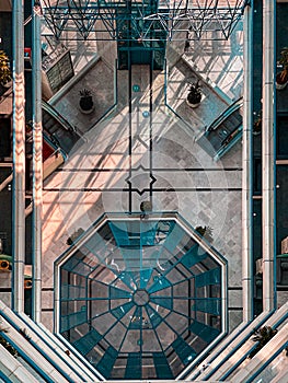 Interior of a skyscrapper building photo