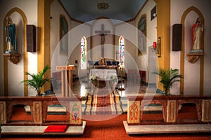 Interior of a Small Church