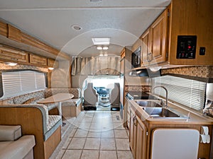 Interior of small RV