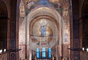 Interior of Sofia Cathedral in Kiev