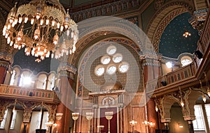 Interior of Sofia synagogue photo