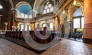 Interior of Sofia synagogue. Bulgaria.