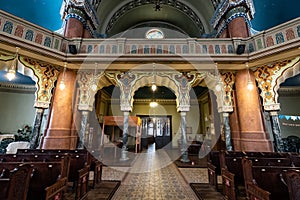 Interior of Sofia synagogue. Bulgaria.