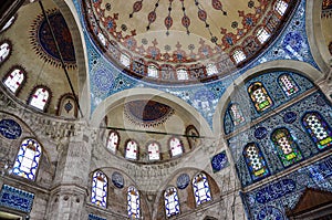Interior of Sokollu Mehmet Pasha mosque, Istanbul, Turkey